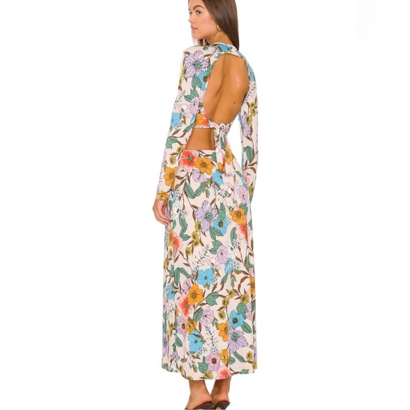 AFRM Multicolor Floral Long Sleeve Dress - Picture 2 of 2